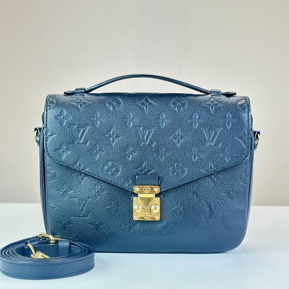 Louis Vuitton Black Empreinte Leather Metis Shoulder Bag Crossbody
